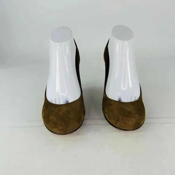 Michael Kors Women's Brown Suede Wedge Heels US 9 M Slip-on Shoes - Picture 3 of 15